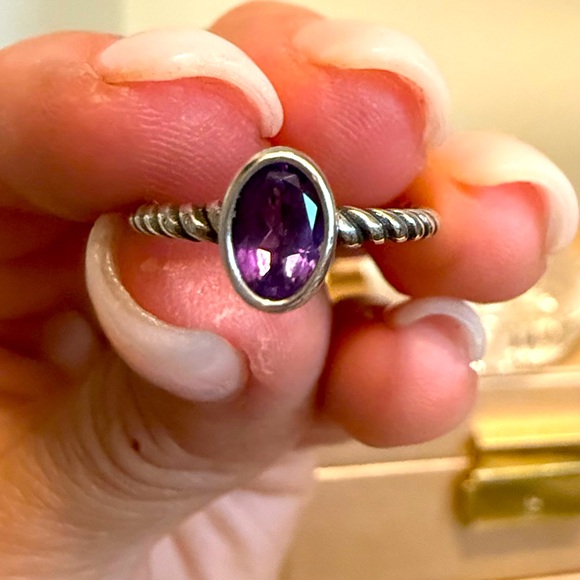 James Avery Elisa Amethyst ring - Picture 1 of 4